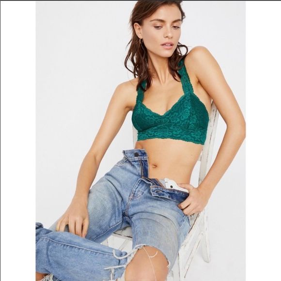 🌴Free People✌🏽green racerback🌴 - Picture 1 of 2
